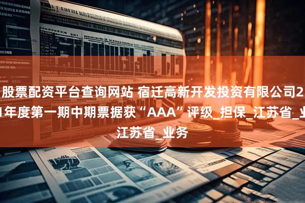 股票配资平台查询网站 宿迁高新开发投资有限公司2021年度第一期中期票据获“AAA”评级_担保_江苏省_业务