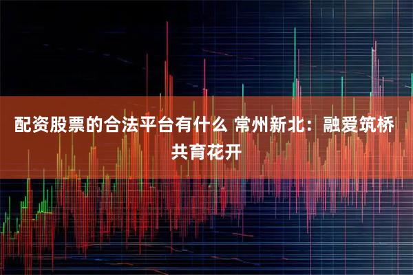 配资股票的合法平台有什么 常州新北：融爱筑桥 共育花开